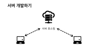 서버 개발하기
서버 호스팅
 