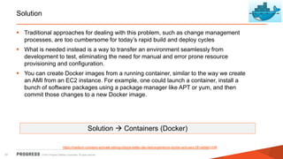Docker - A high level introduction to dockers and containers | PPTX