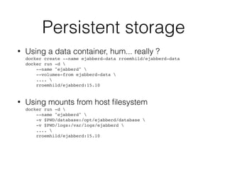 Managing ejabberd Platforms with Docker - ejabberd Workshop #1 | PDF