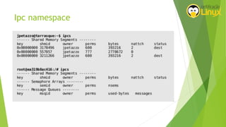 Ipc namespace
 