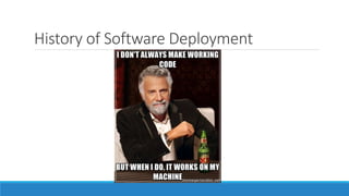 History of Software Deployment
 
