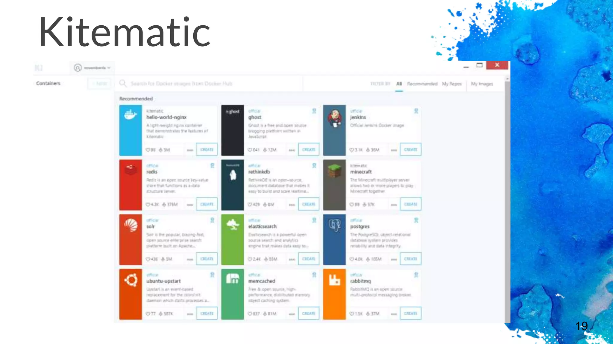 19
Kitematic
 