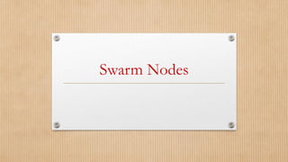 Swarm Nodes
 
