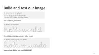 Build and test our image
81
 