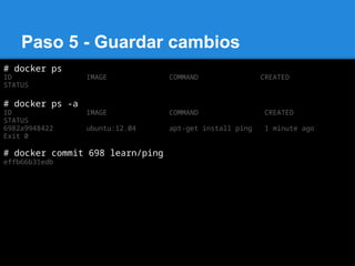 Tecnologia Docker para contenedores Para umg | PPTX