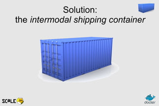 Solution:
the intermodal shipping container
 