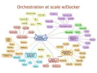 Orchestration at scale w/Docker
 