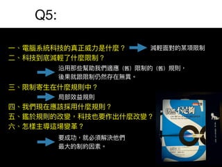 3,4,5/
1/
0/
2/
6,7,8/
https://scholar.google.com.tw/scholar?cluster=3039241670493587705
For more info:
“The Layers of Resistance – The Buy-In Process According to TOC”
Efrat Goldratt-Ashlag
 