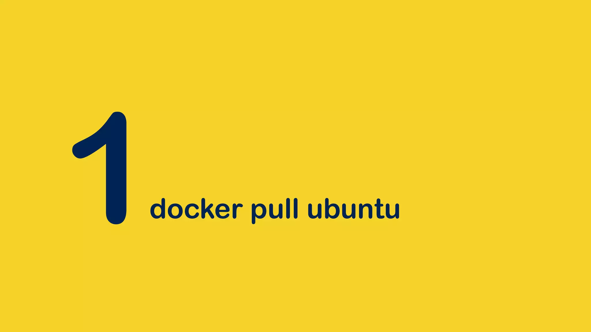 1docker pull ubuntu 