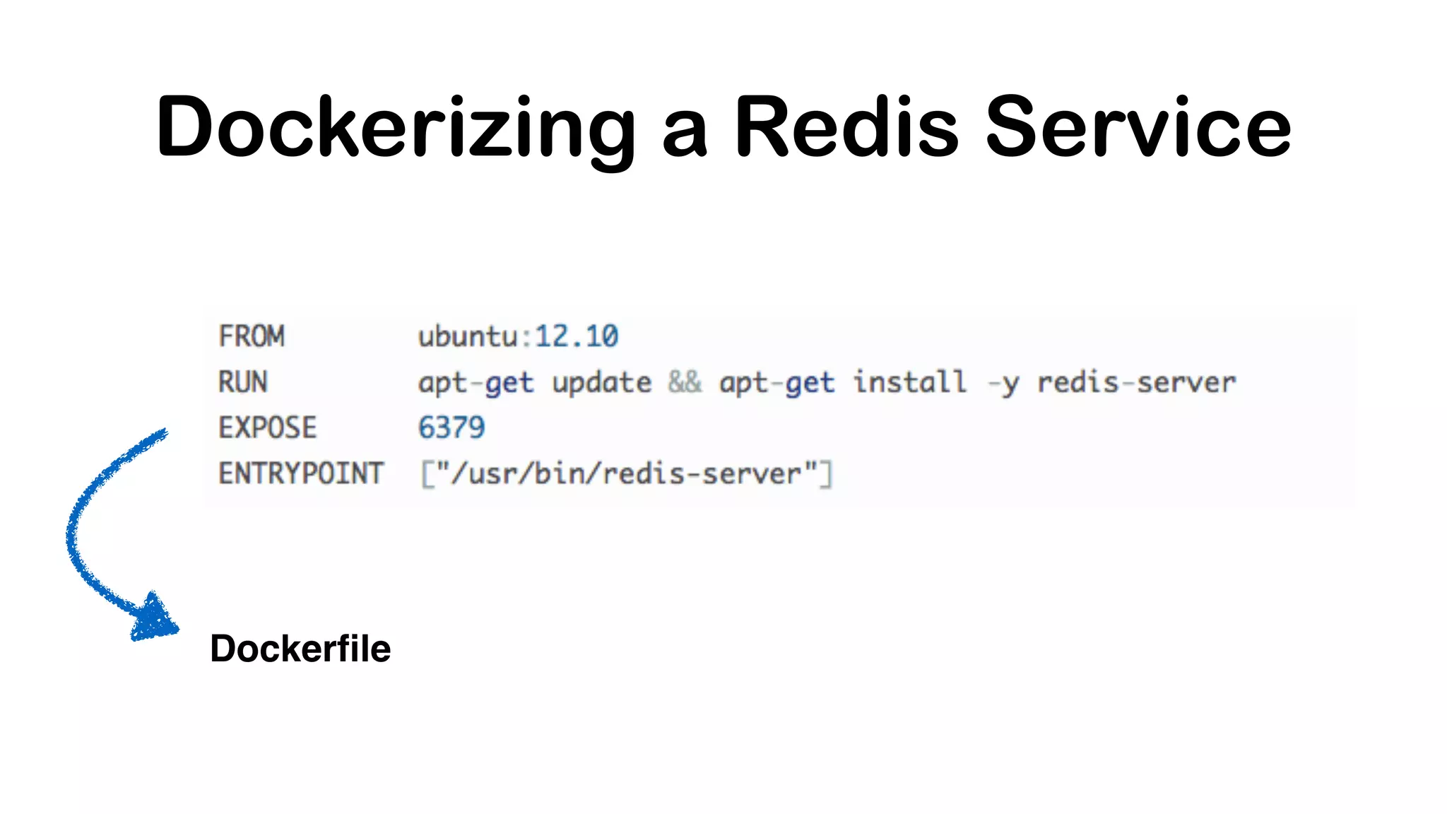 Dockerizing a Redis Service Dockerfile 