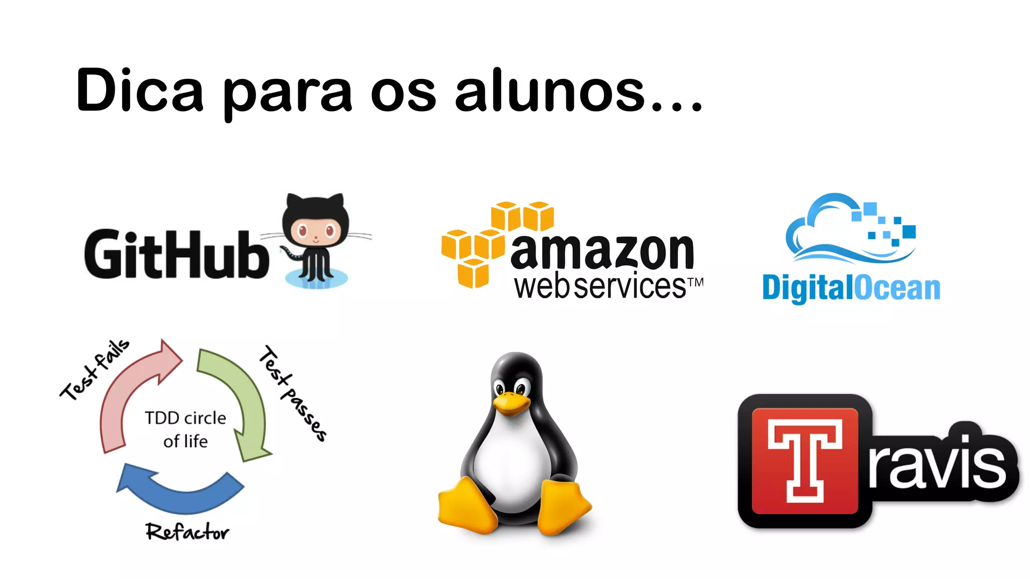 Dica para os alunos… 