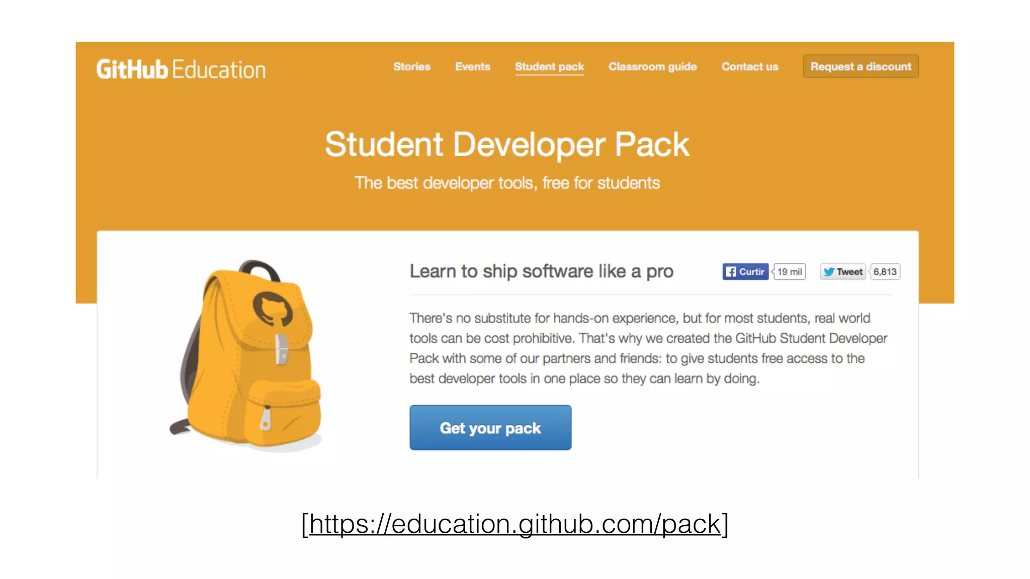 [https://education.github.com/pack] 
