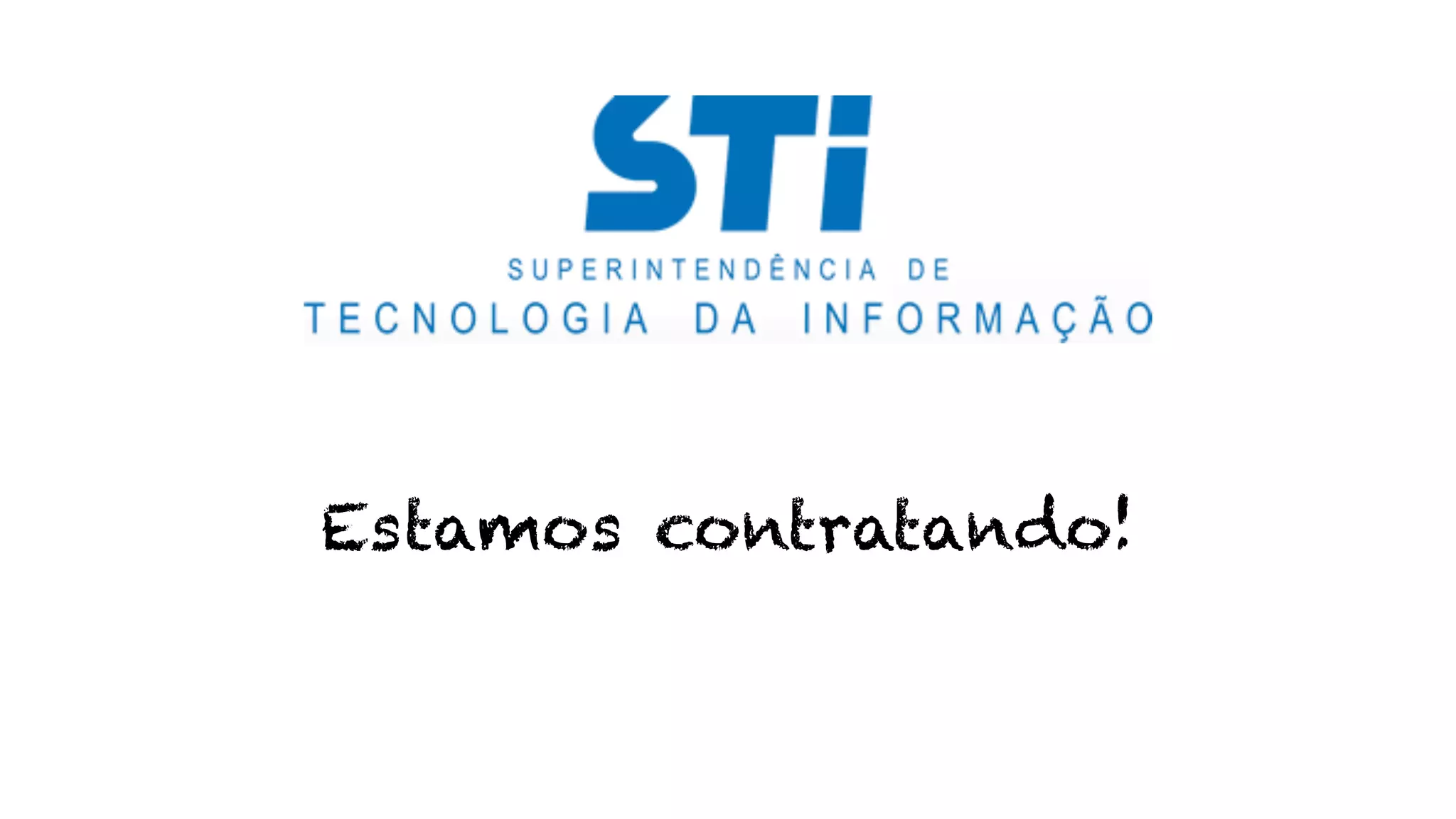 Estamos contratando! 