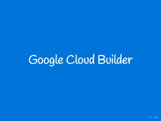 Google Cloud Builder
15 / 44
 