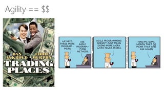 Agility == $$
 