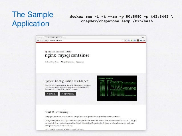 Creating Developer-Friendly Docker Containers with Chaperone