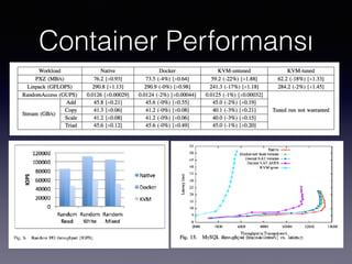 Container Performansı
 