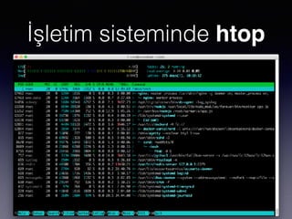 İşletim sisteminde htop
 