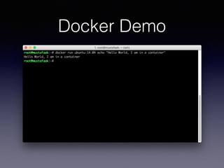 Docker Demo
 