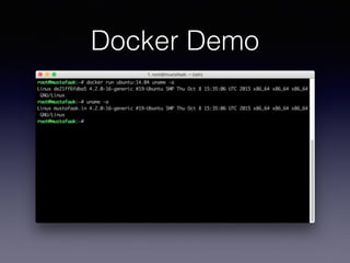 Docker Demo
 