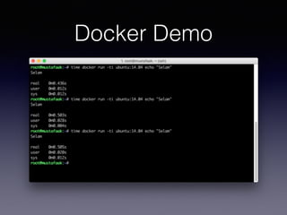 Docker Demo
 