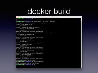 docker build
 