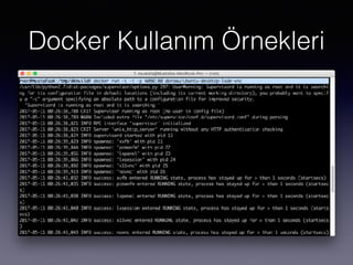 Docker Kullanım Örnekleri
 