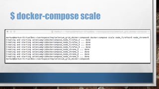 $ docker-compose scale
 