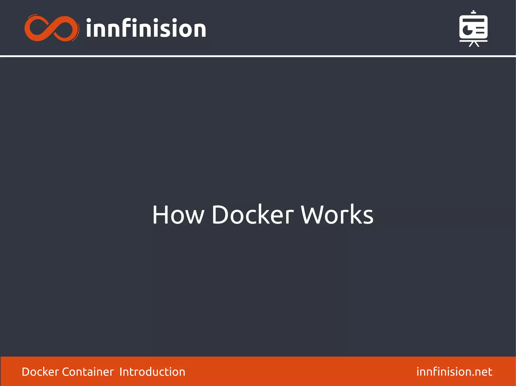 How Docker Works
innfinision.netDocker Container Introduction
 