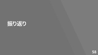 振り返り
58
 