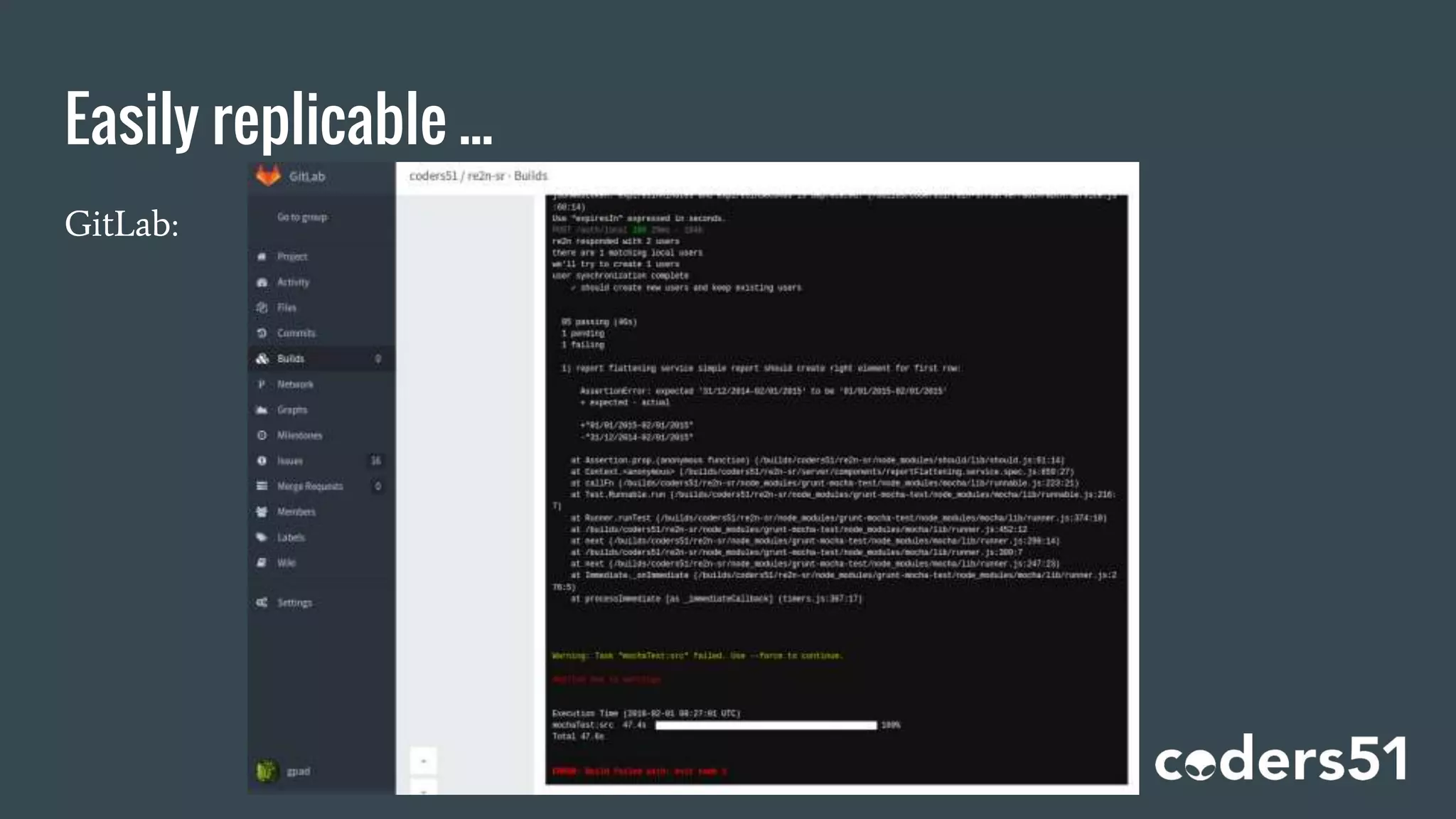 Easily replicable ...
GitLab:
 