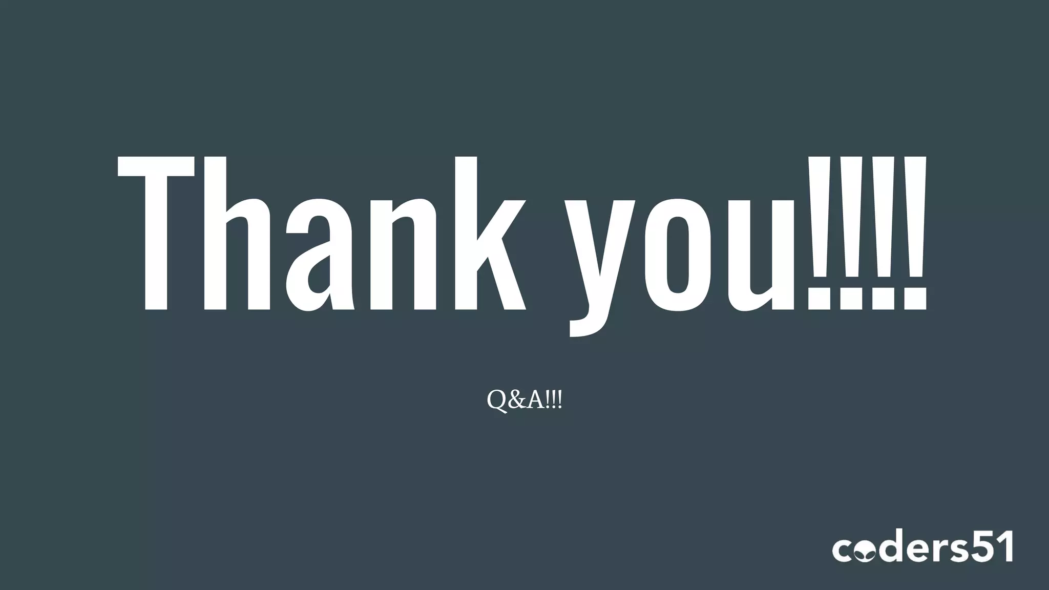 Thank you!!!!
Q&A!!!
 