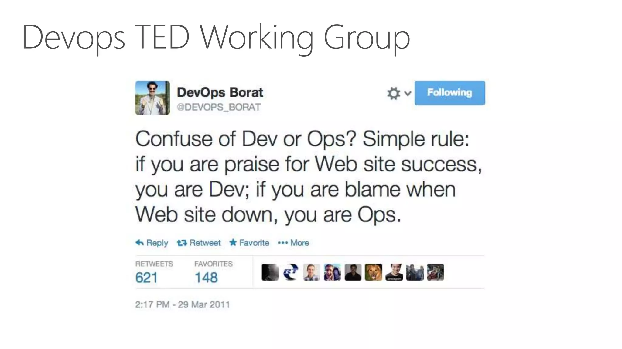 3
Devops TED Working Group
 