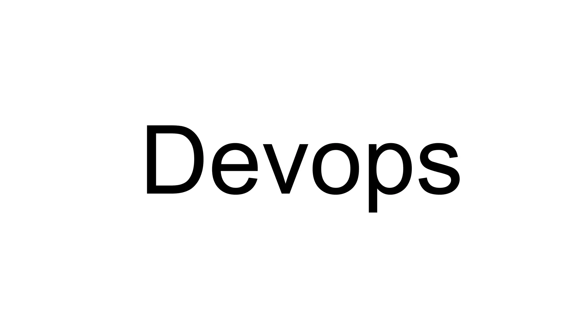 Devops
 