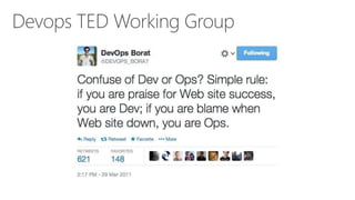 3
Devops TED Working Group
 