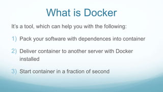 What is Docker | PPTX