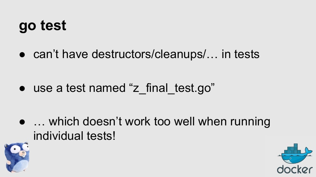 go test can’t have