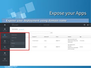 Expose your AppsExpose your Apps
Expose your deployment using domain nameExpose your deployment using domain name
 