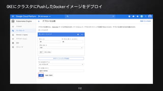 112
GKE˥饹PushDocker`ǥץ
 