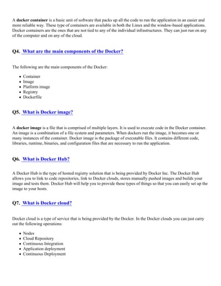 Docker Interview Questions Docker Interview Questions | PDF