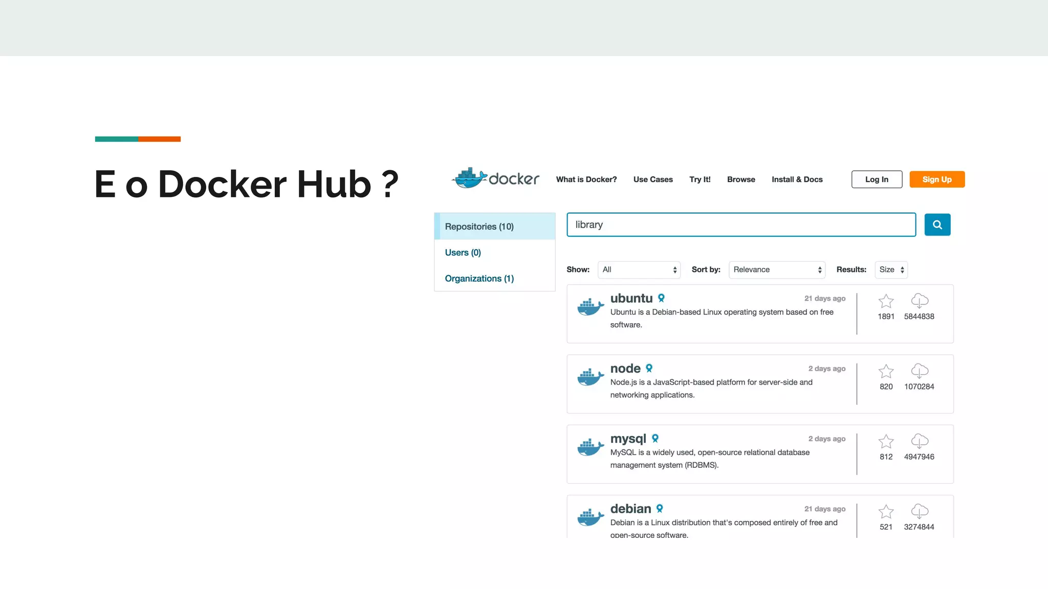 E o Docker Hub ?
 