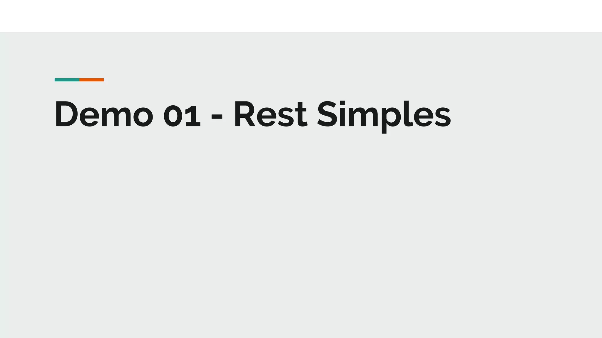Demo 01 - Rest Simples
 