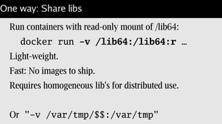 Essential ingredients
Catch, this won't run as-is: since perl needs shared libs.
In my case, from /lib64.
Q: Where to get them without O/S image?
 