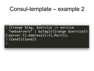 Consul-template – example 2
 