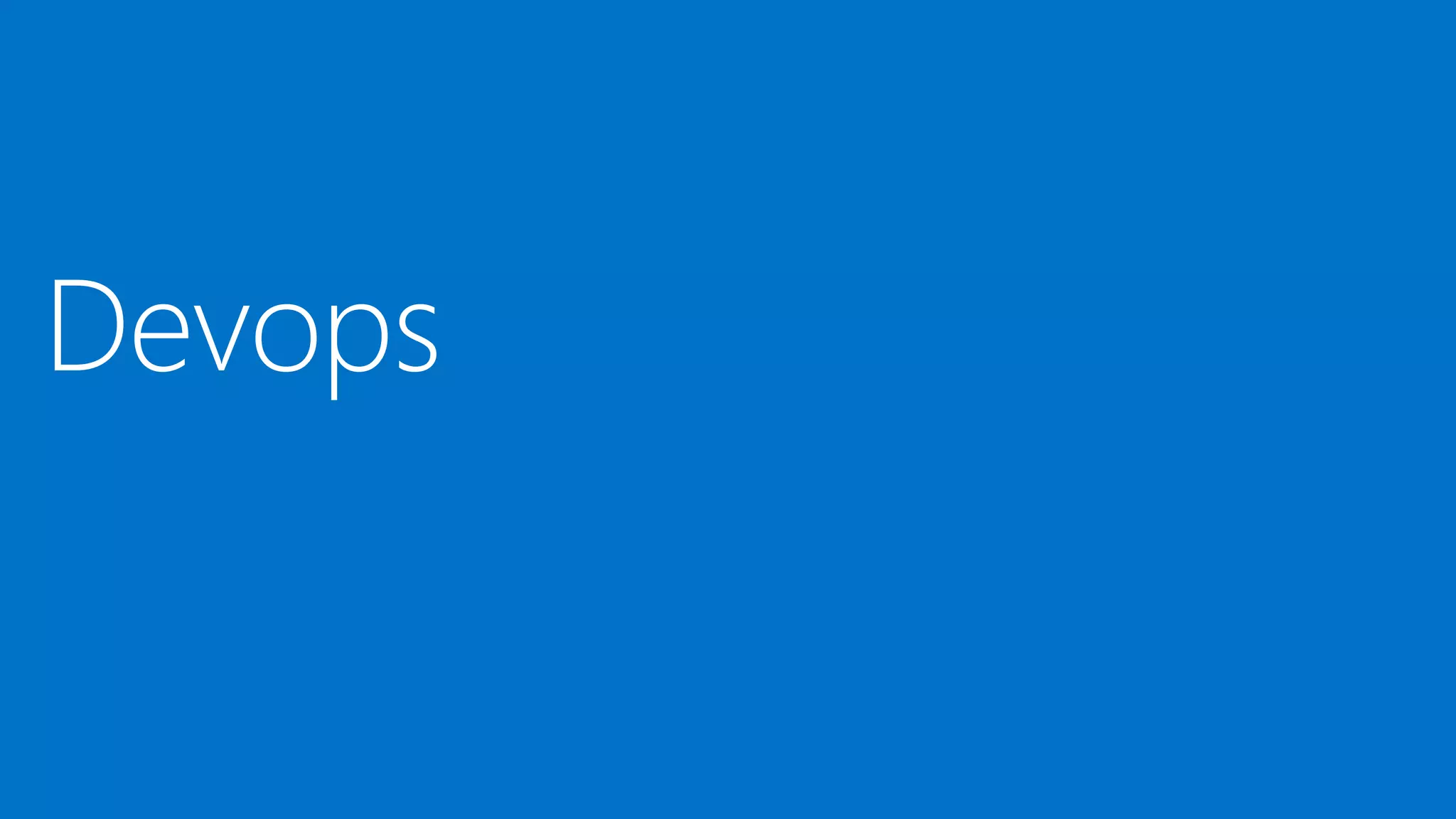 Devops
 