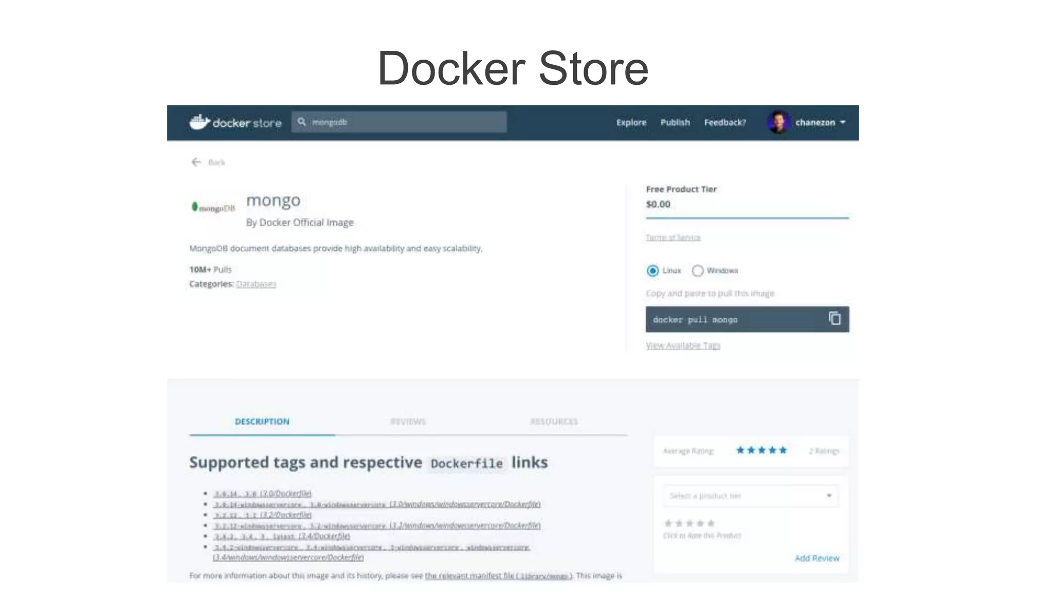 Docker Store
 