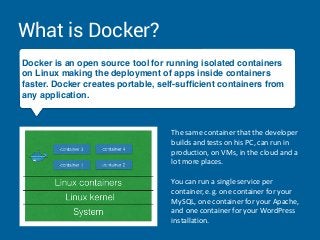 Docker for web development: How Docker is solving real world problems for web developers! Slide 6