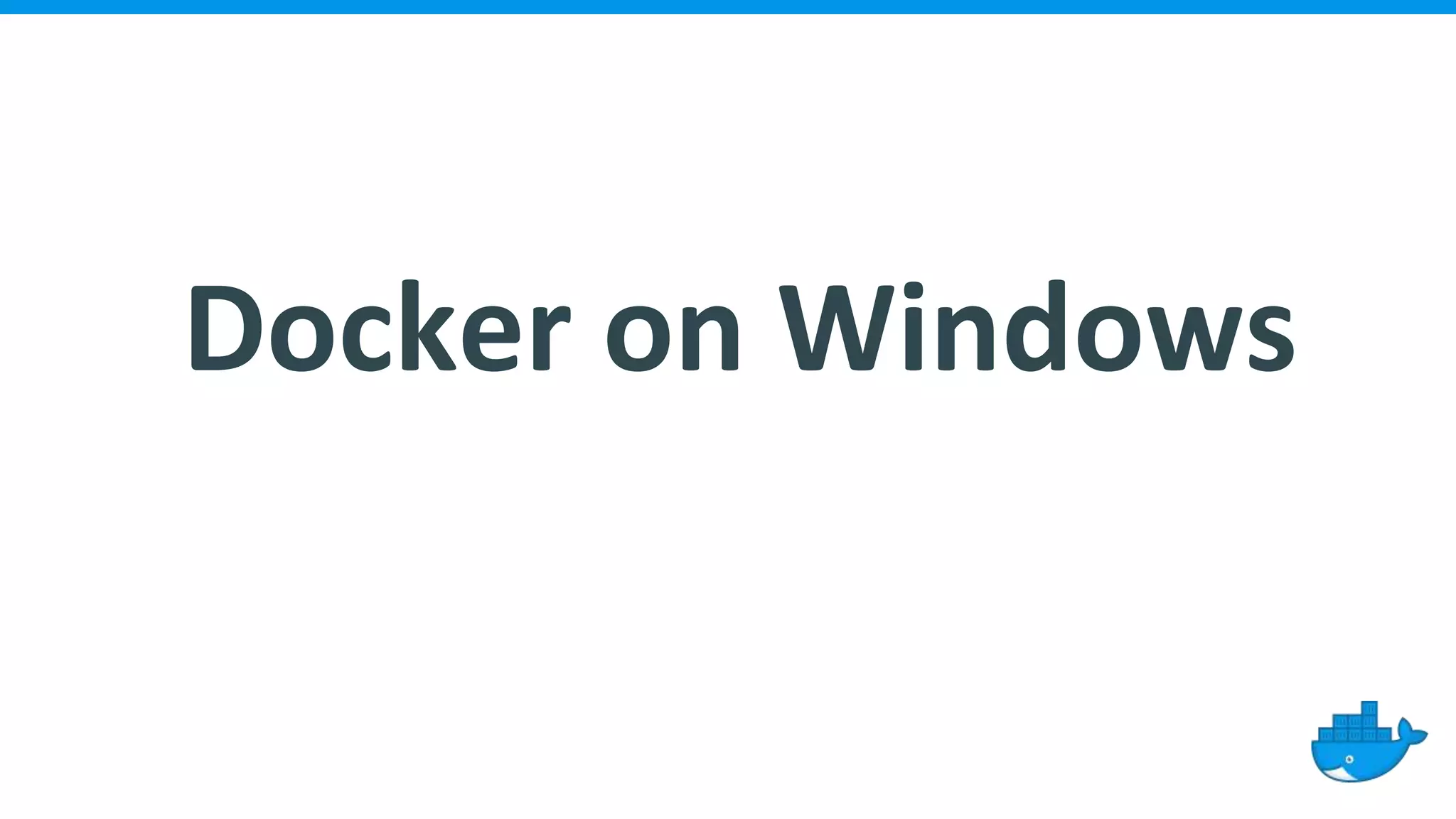Docker on Windows