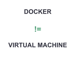 Docker 101 - Getting started