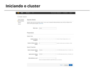 Iniciando o cluster
 